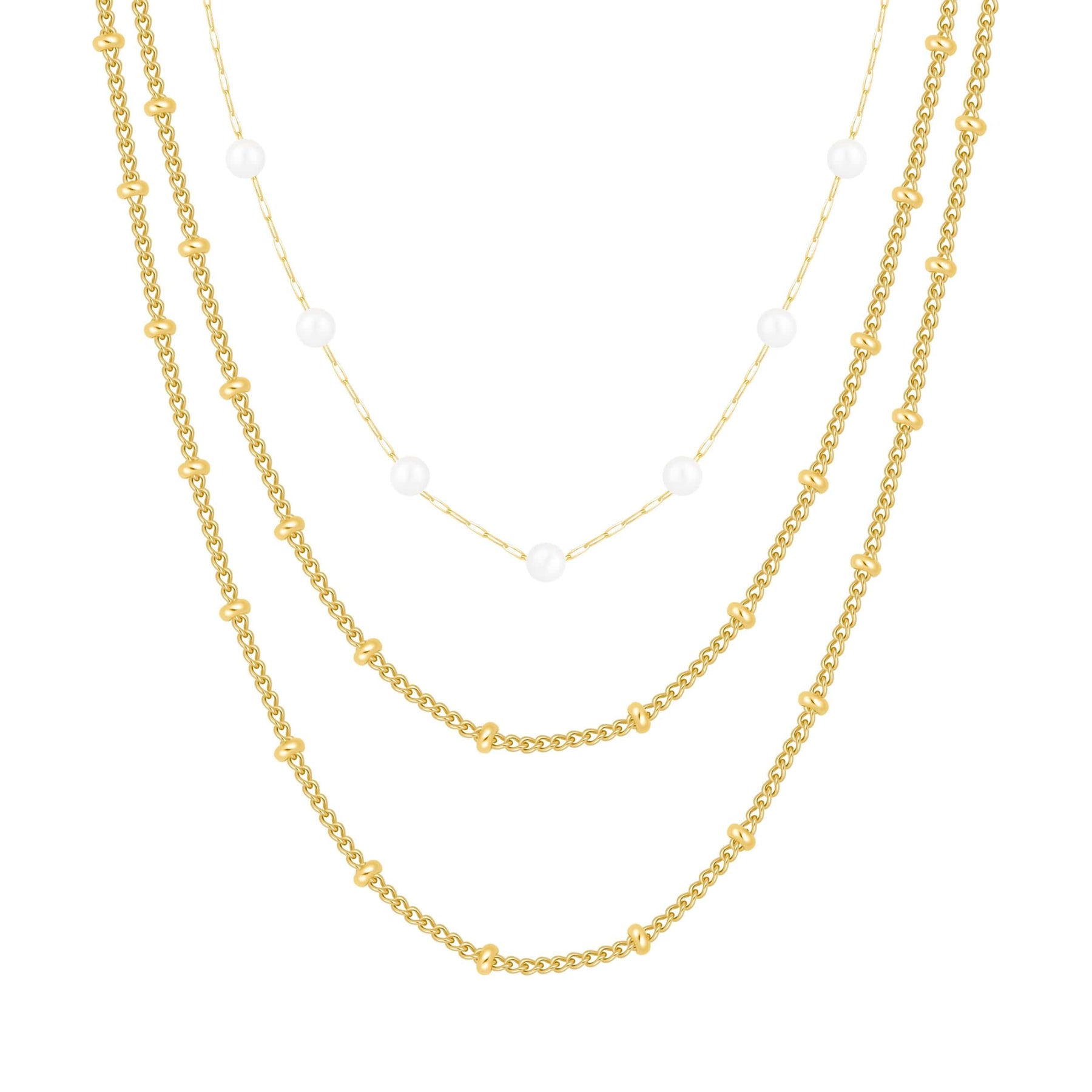 Layered Pearl Necklace — Pink Island Necklaces | Tarnish-Free Waterproof Jewellery Australia