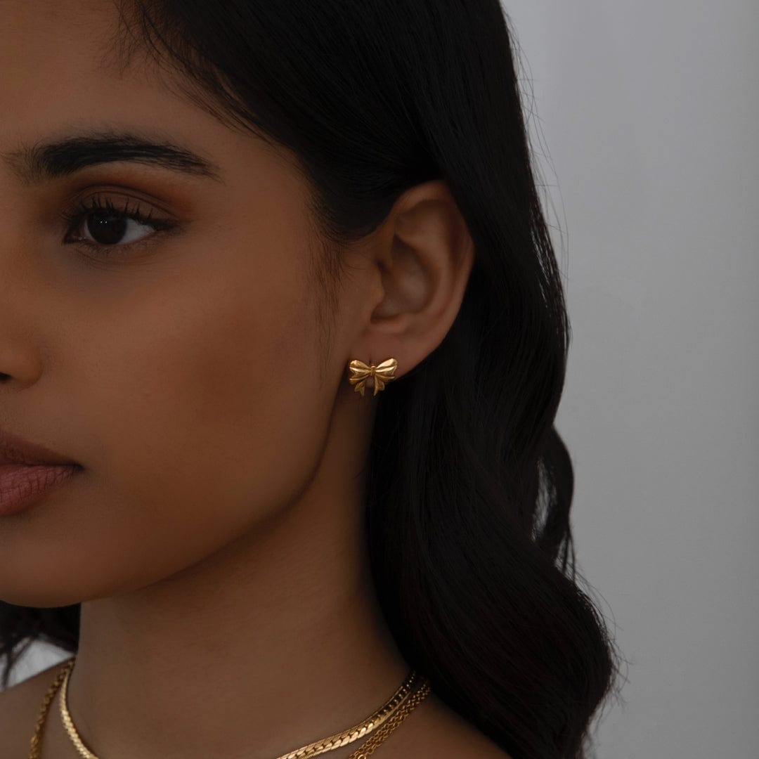 Emma Bow Stud Earrings