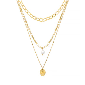 Cascade Pearl Layered Necklace