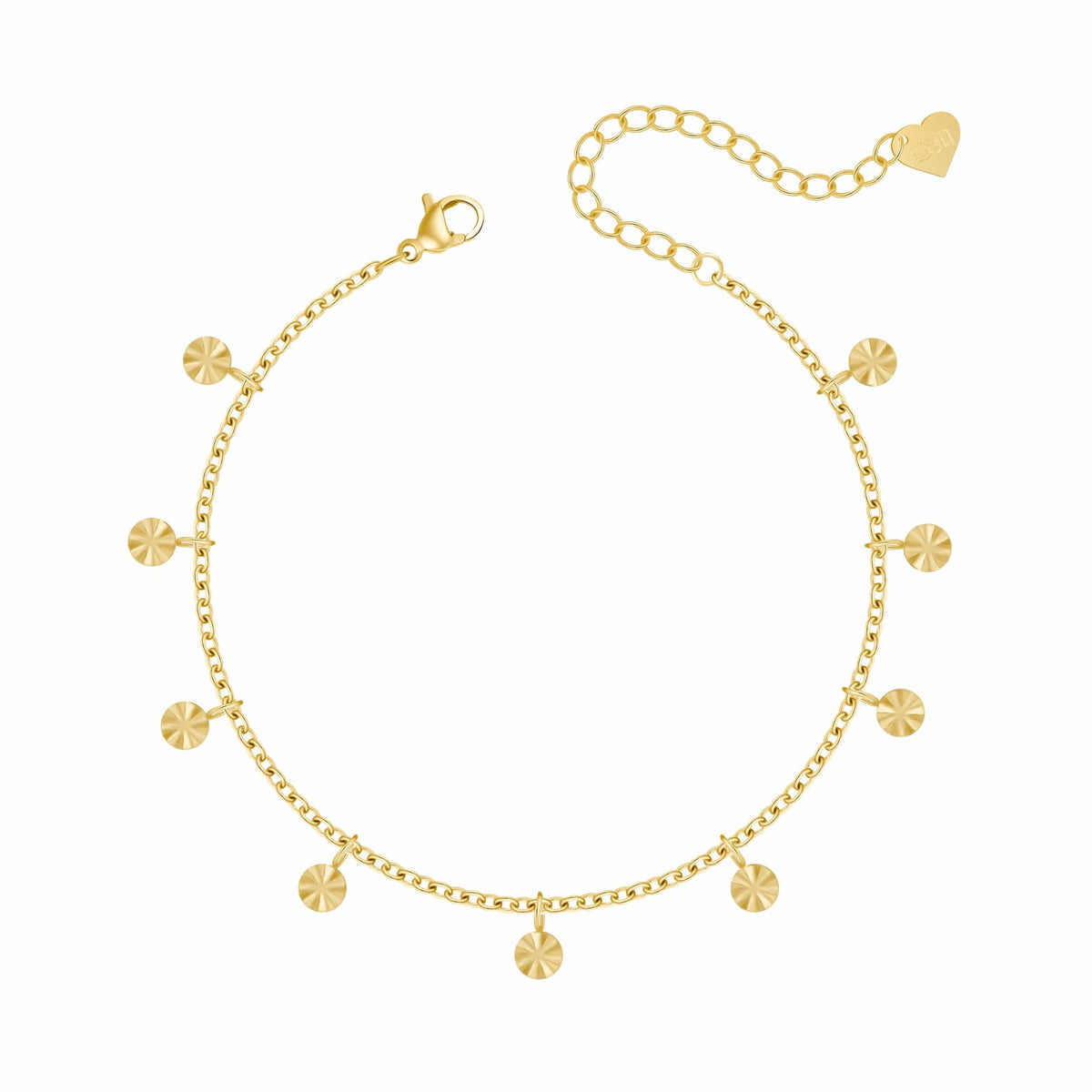Gold Coin Anklet — Pink Island Anklets | Tarnish-Free Waterproof Jewellery Australia