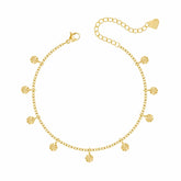 Gold Coin Anklet — Pink Island Anklets | Tarnish-Free Waterproof Jewellery Australia
