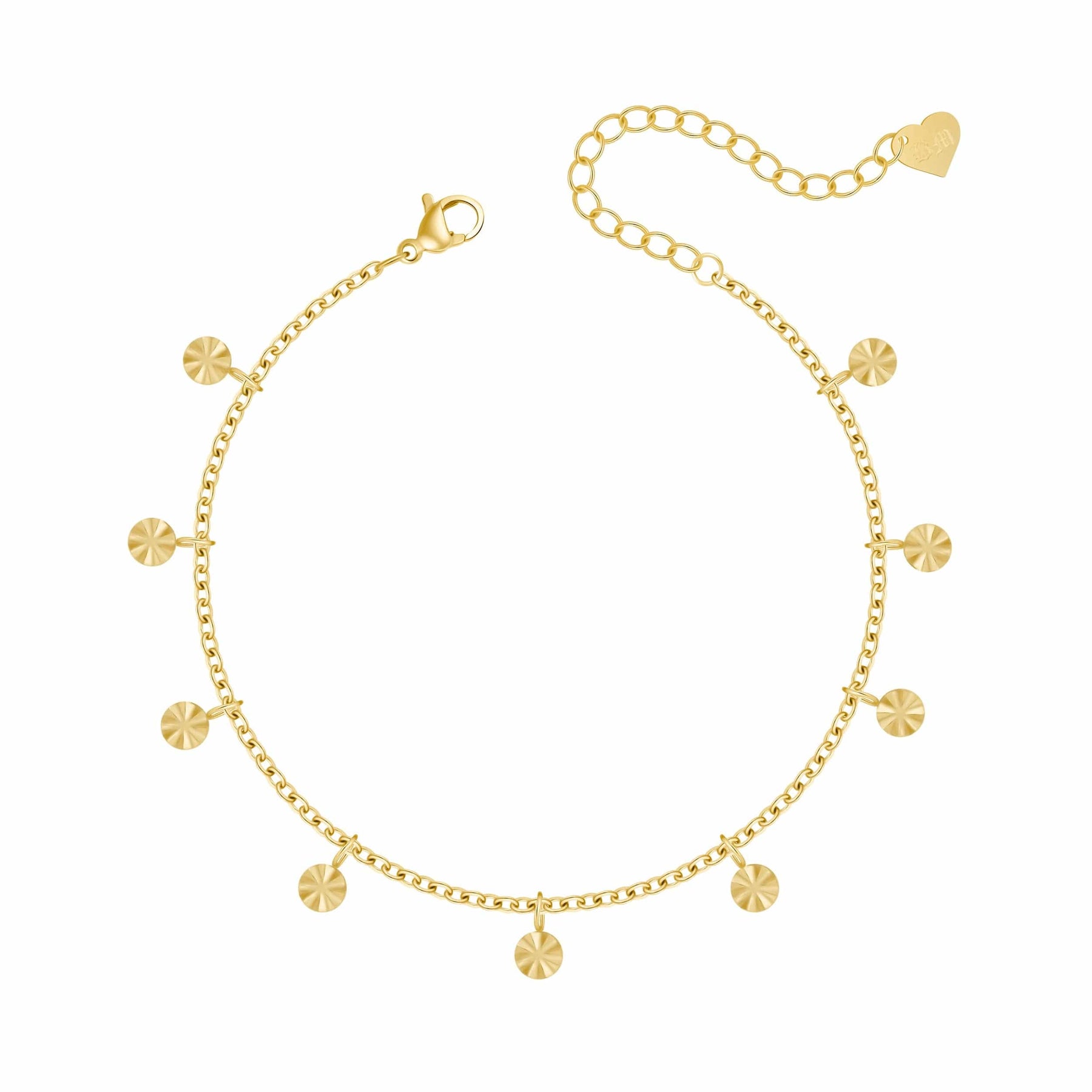 Gold Coin Anklet — Pink Island Anklets | Tarnish-Free Waterproof Jewellery Australia