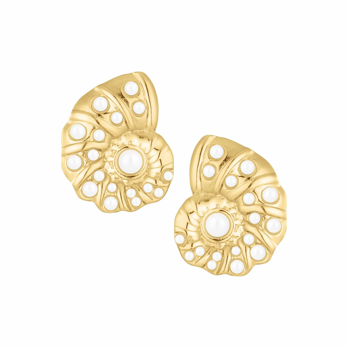 Coral Pearl Stud Earrings — Pink Island Earrings | Tarnish-Free Waterproof Jewellery Australia