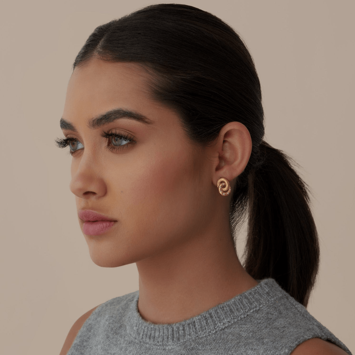 Cordelia Pearl Stud Earrings