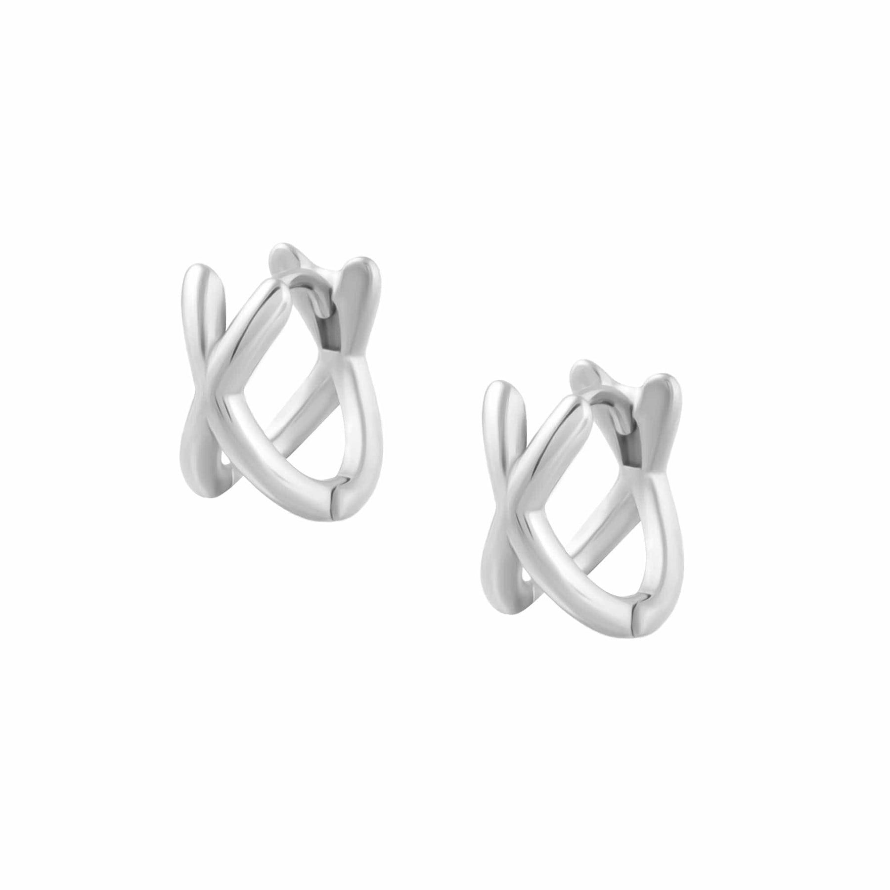 Criss Cross Hoop Earrings