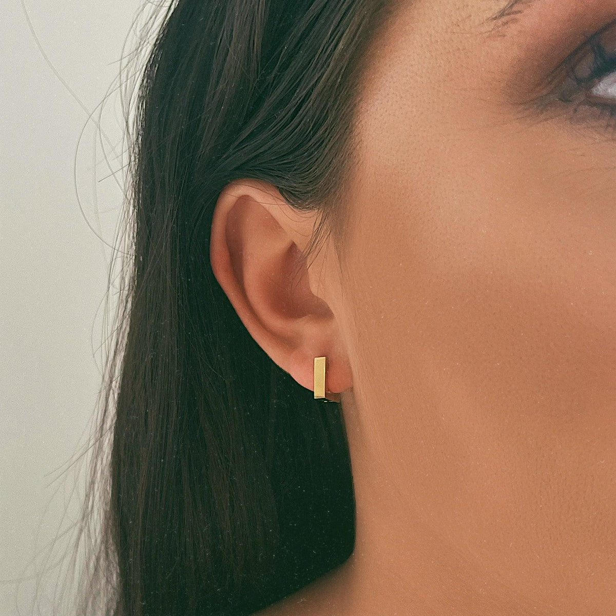Cubic Hoop Earrings