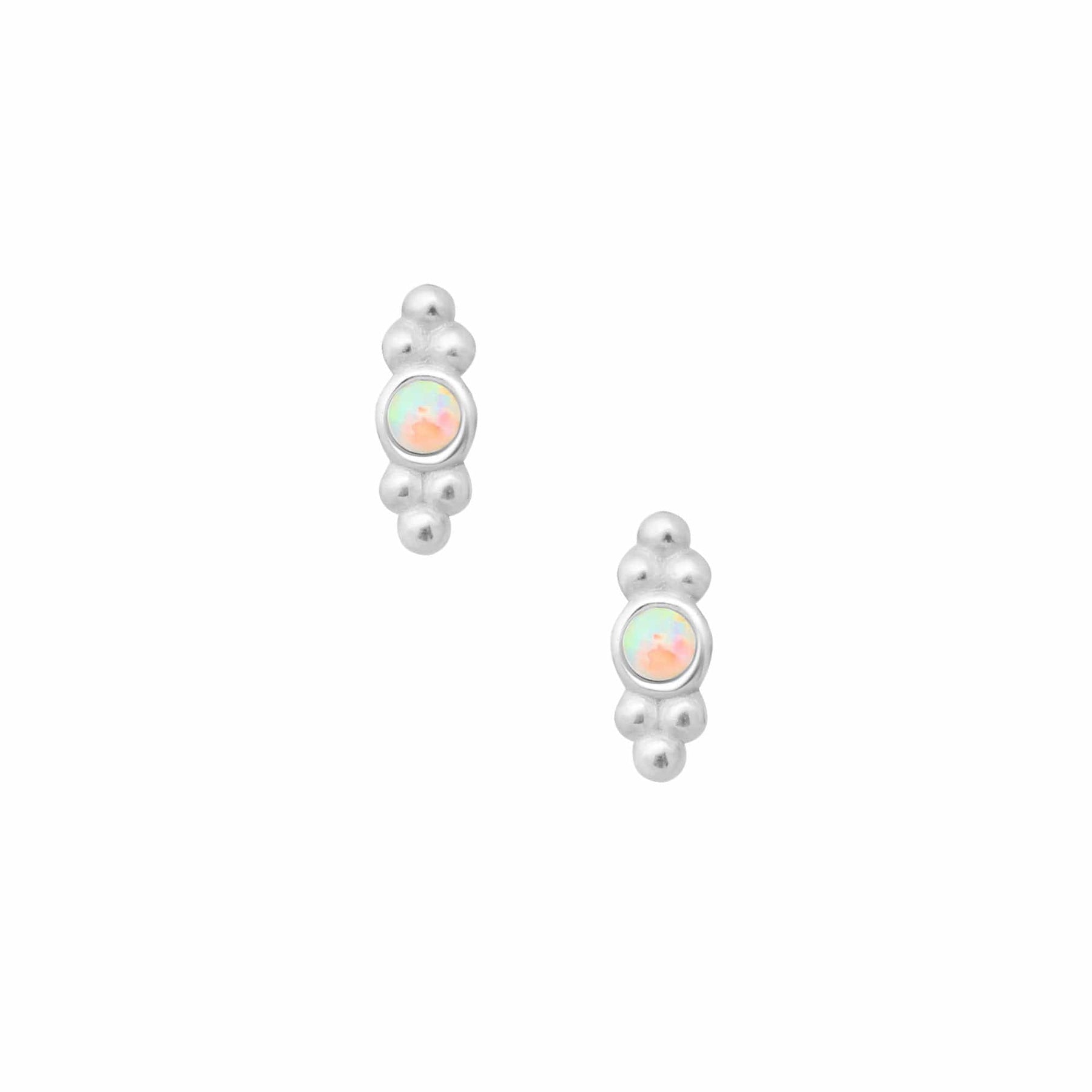 Daylight Opal Stud Earrings