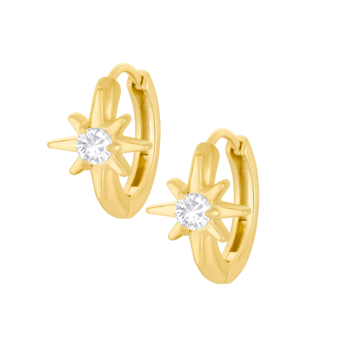 Star Shell Hoop Earrings — Pink Island Earrings | Tarnish-Free Waterproof Jewellery Australia