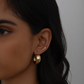 Dedication Hoop Earrings