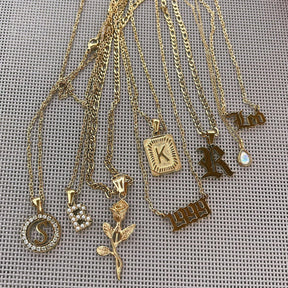 Diamanté Initial Necklace