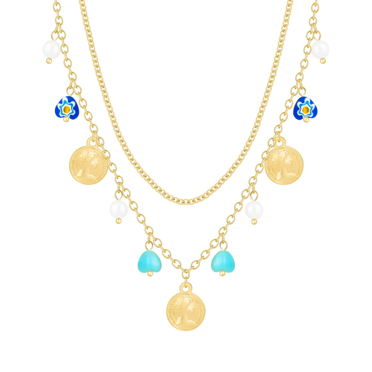 Layered Element Necklace — Pink Island Necklaces | Tarnish-Free Waterproof Jewellery Australia