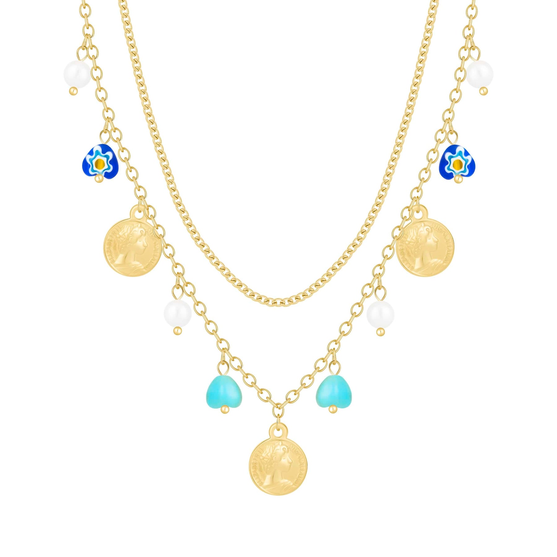Layered Element Necklace — Pink Island Necklaces | Tarnish-Free Waterproof Jewellery Australia