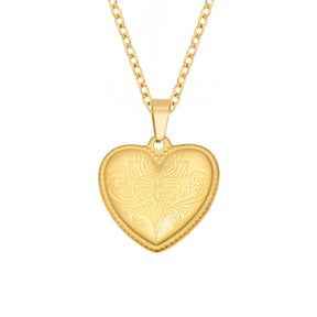 Engraved Heart Necklace