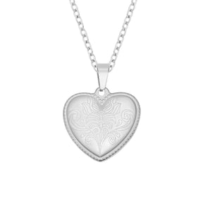 Engraved Heart Necklace