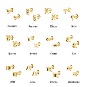 Fate Zodiac Stud Earrings
