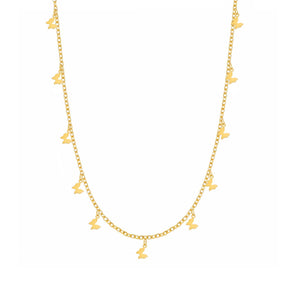 Float Butterfly Choker Necklace