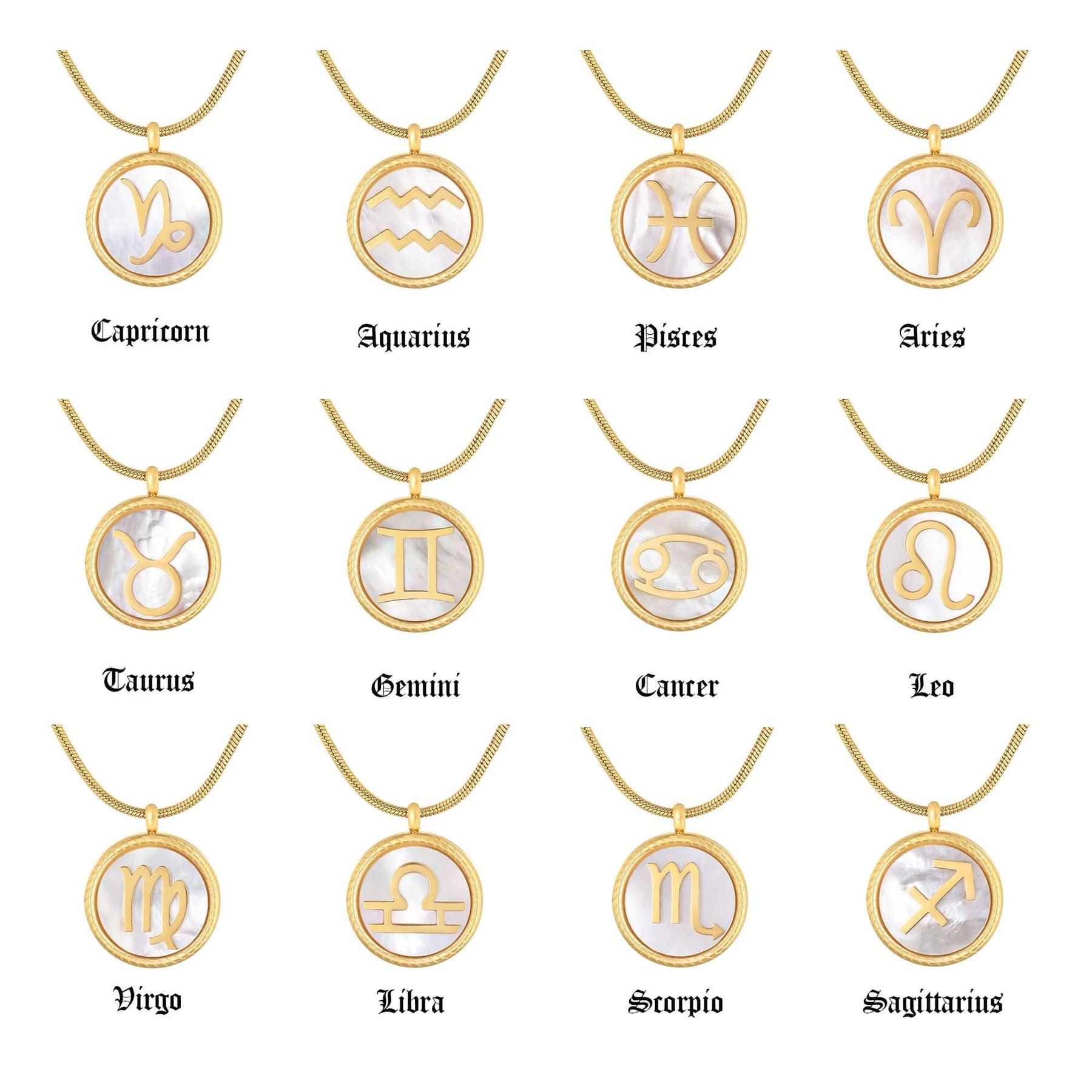 Frost Zodiac Necklace