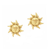 Golden Sun Stud Earrings — Pink Island Earrings | Tarnish-Free Waterproof Jewellery Australia