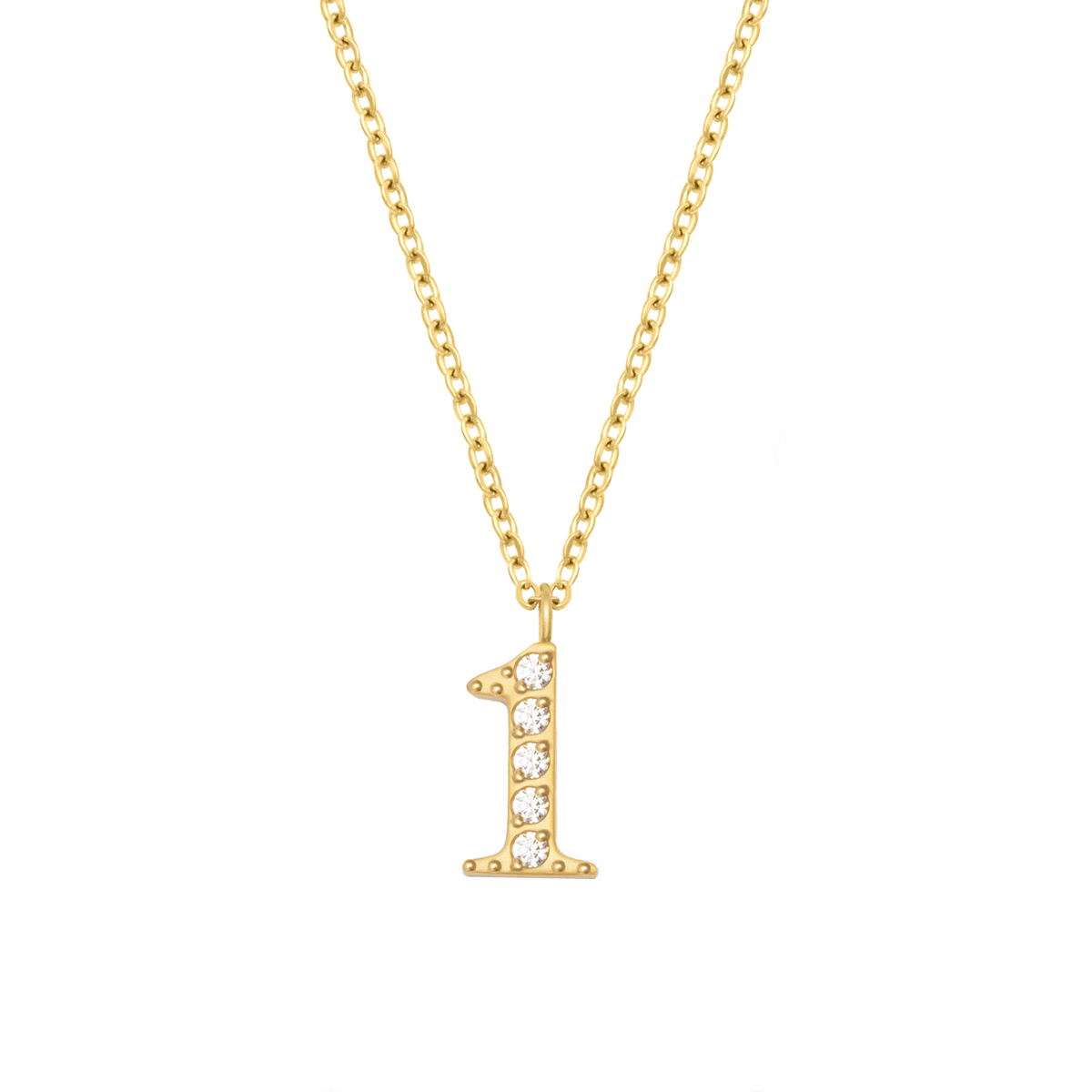 Glow Number Necklace