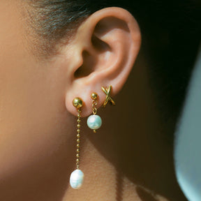 Gold Coast Pearl Earrings