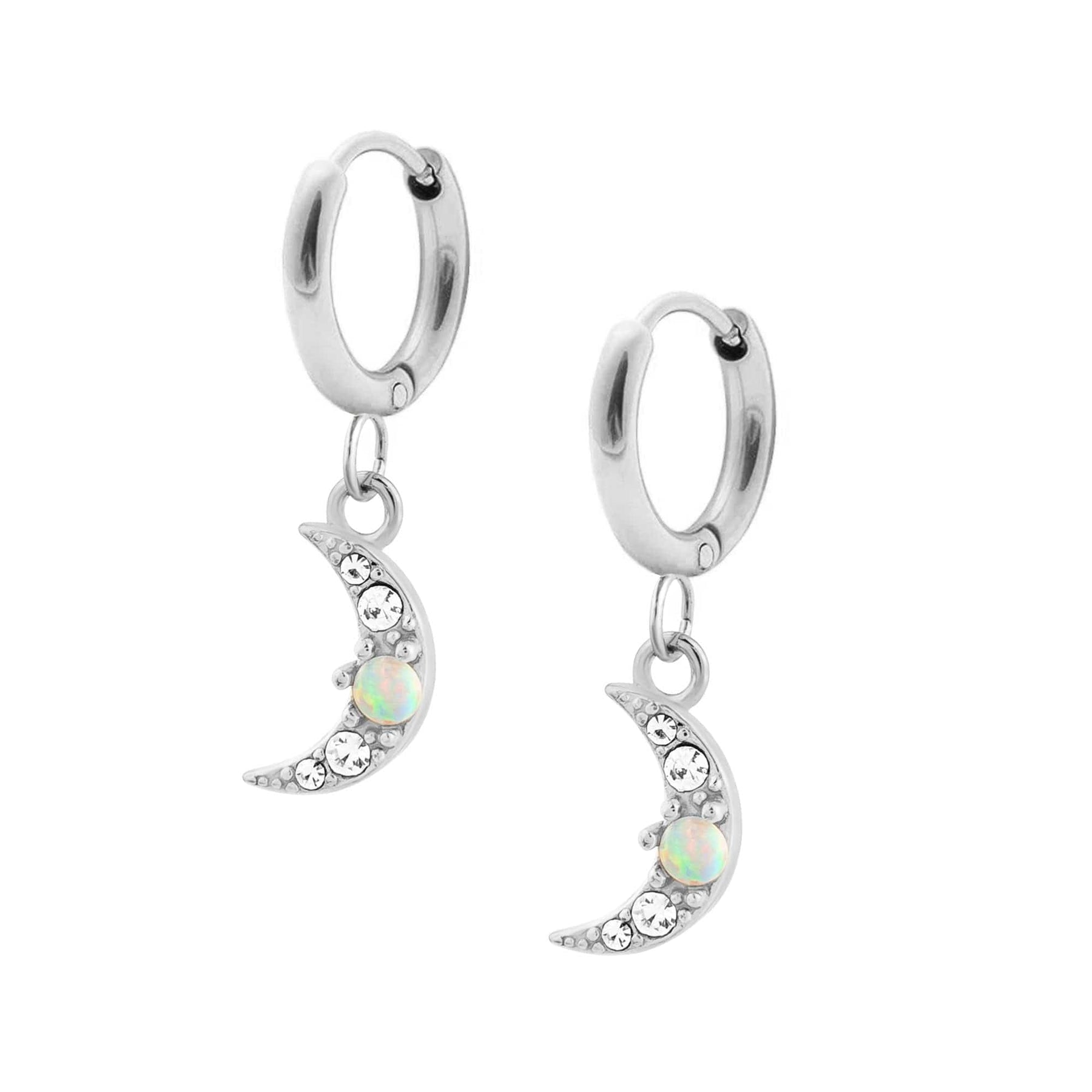 Golddust Opal Hoop Earrings