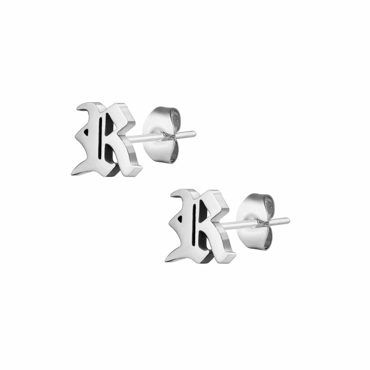 Gothic Initial Earrings