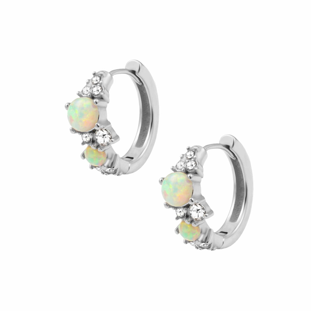 Gratitude Opal Hoop Earrings