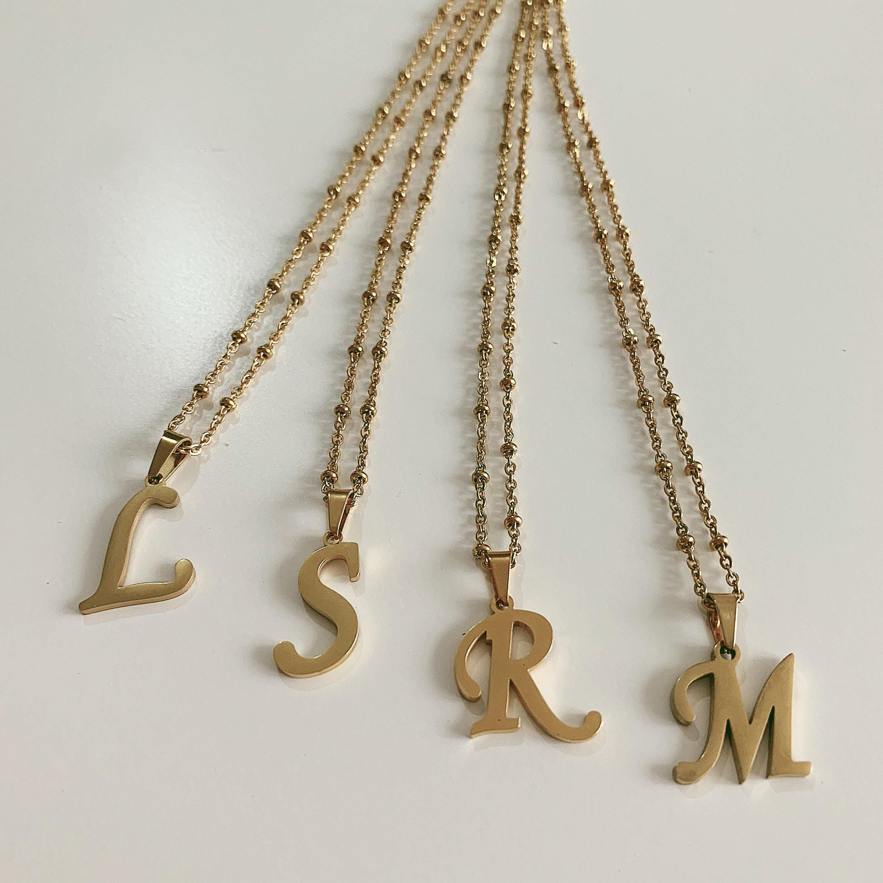 Hawaii Beaded Initial Necklace