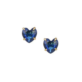 Heart Birthstone Earrings