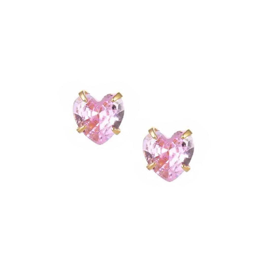 Heart Birthstone Earrings
