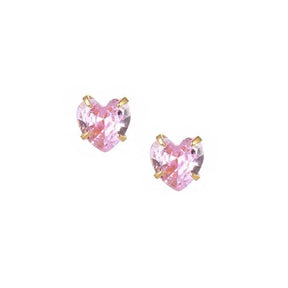 Heart Birthstone Earrings