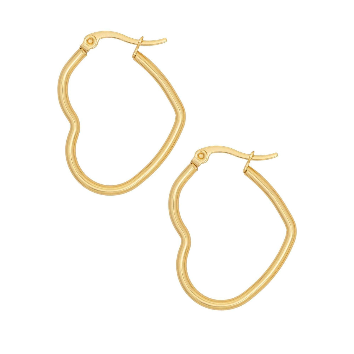 Heart Hoop Earrings