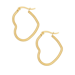 Heart Hoop Earrings