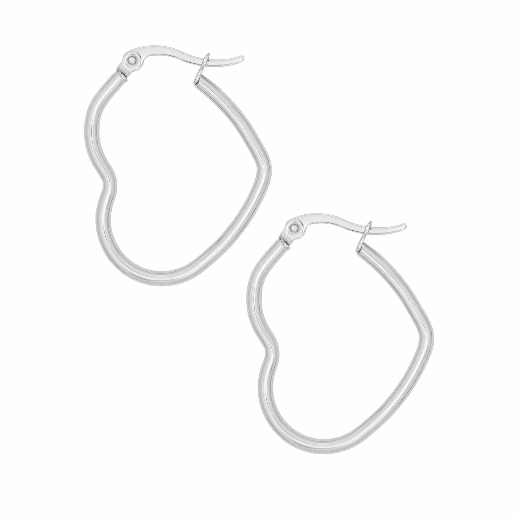 Heart Hoop Earrings