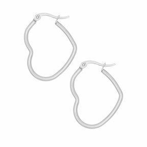 Heart Hoop Earrings