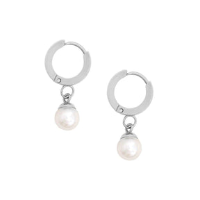 Honolulu Pearl Hoop Earrings