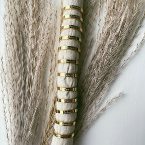 Italic Zodiac Ring Gold