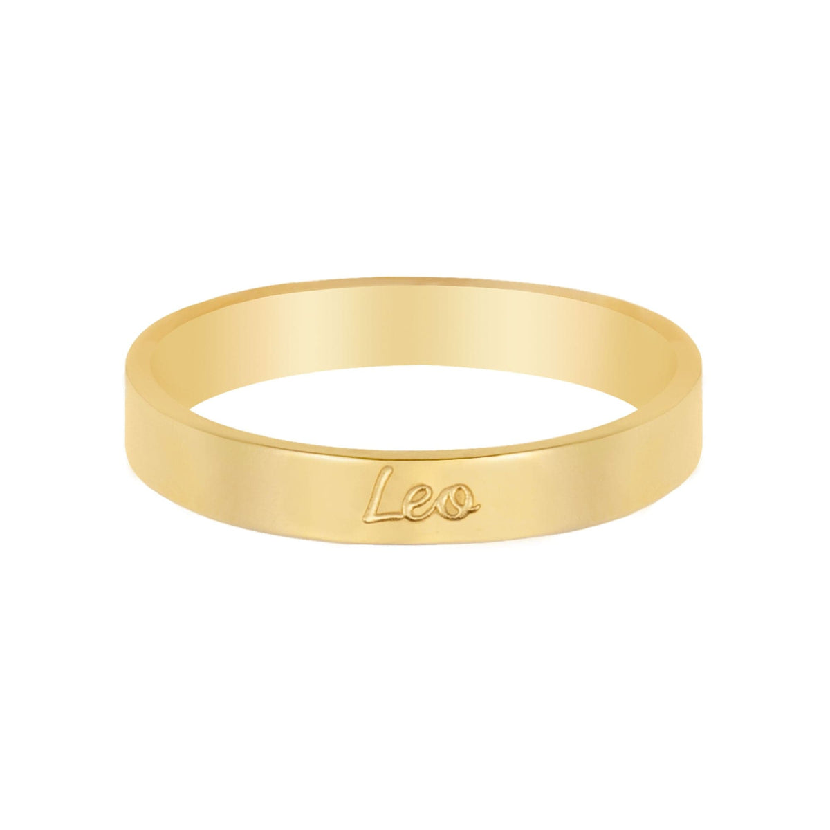 Italic Zodiac Ring Gold