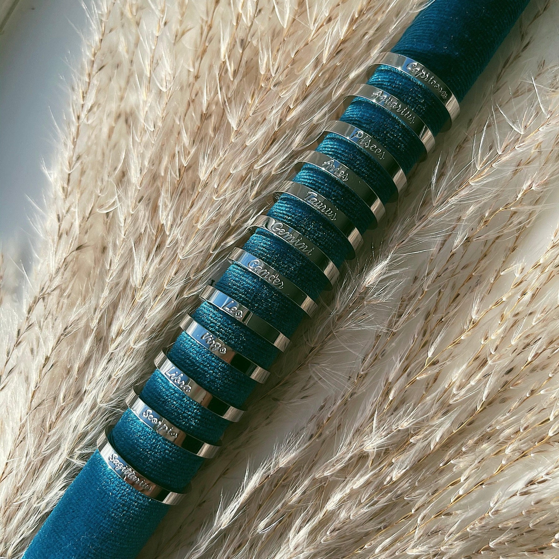 Italic Zodiac Ring Silver