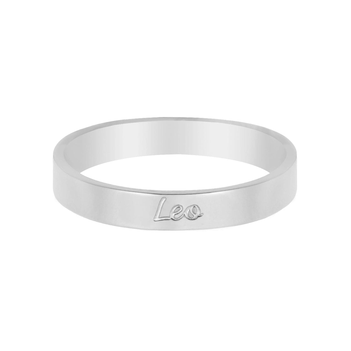 Italic Zodiac Ring Silver