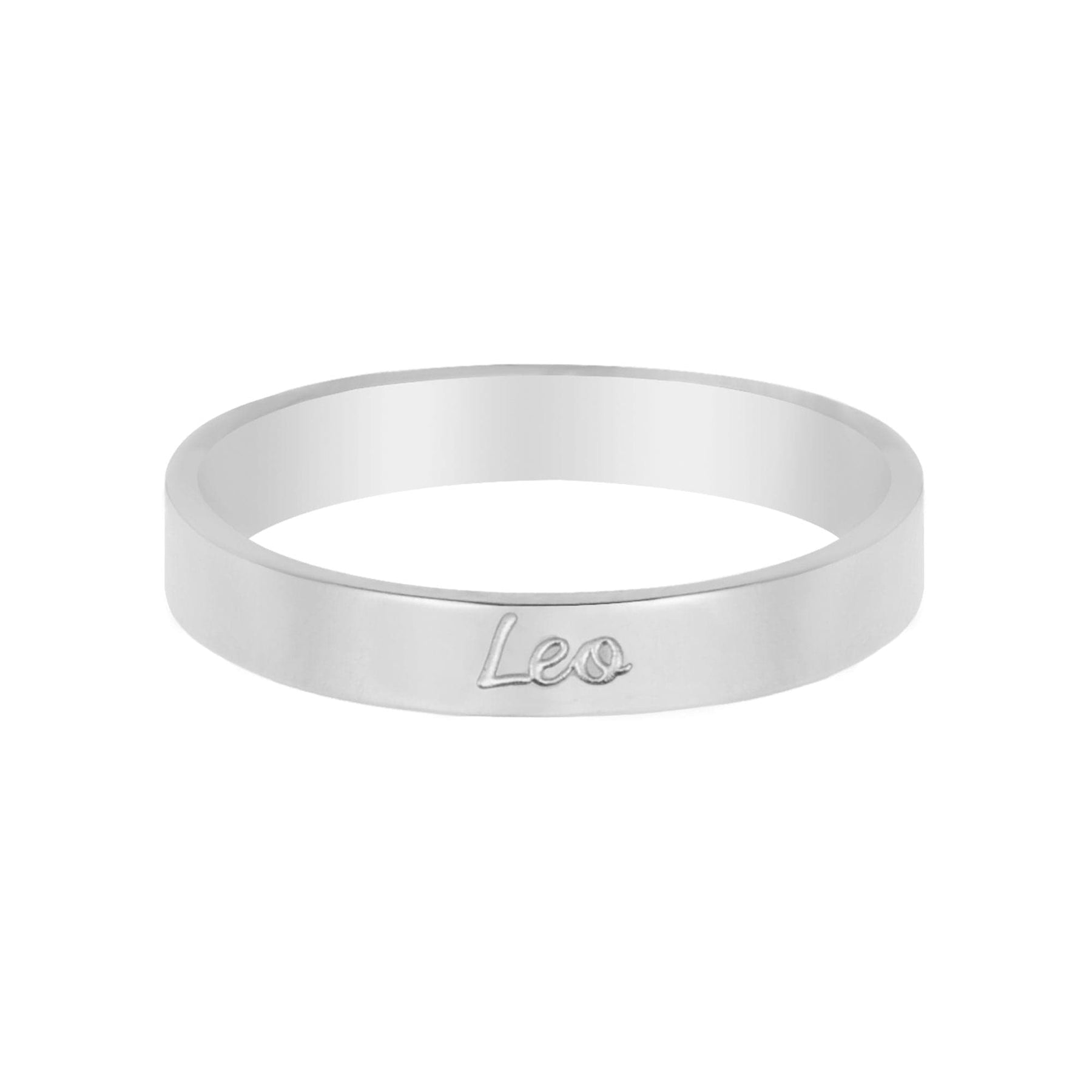 Italic Zodiac Ring Silver