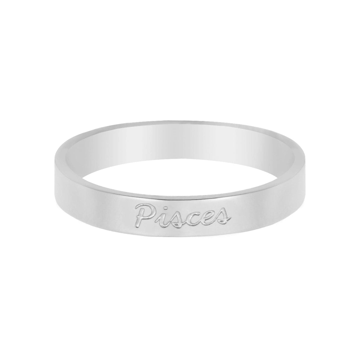 Italic Zodiac Ring Silver