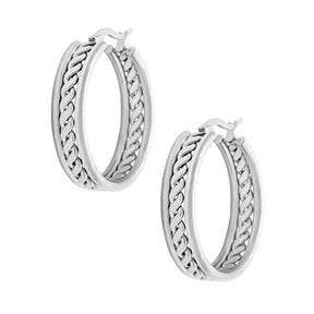Kiki Chain Hoop Earrings