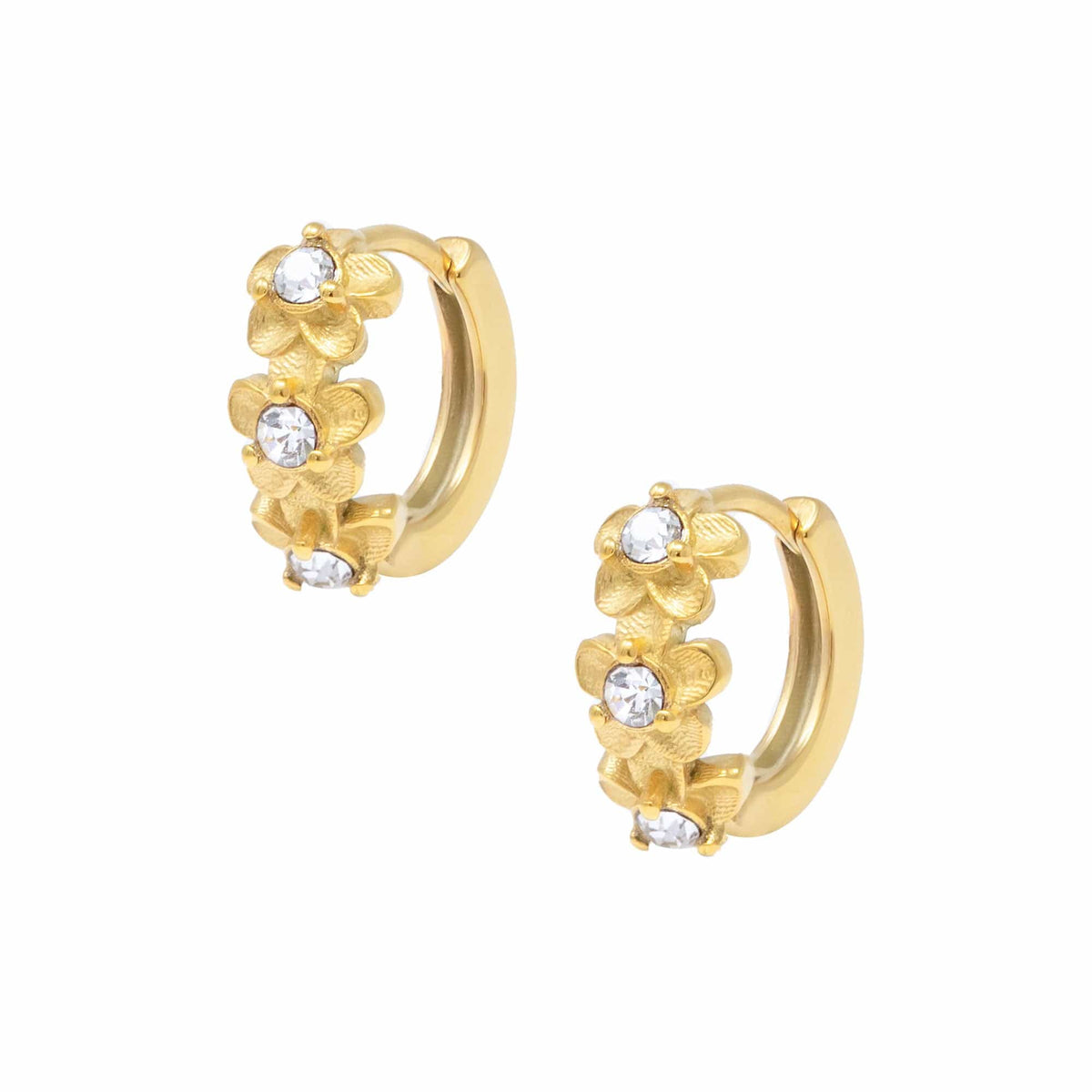 Lavender Hoop Earrings