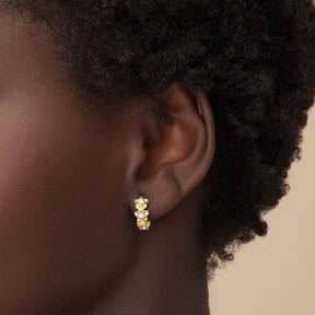 Lavender Hoop Earrings