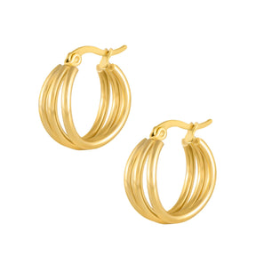 Lea Triple Hoop Earrings