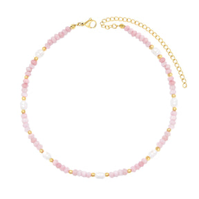 Lila Pearl Choker