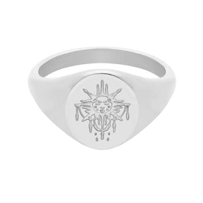 Live By The Sun Signet Ring