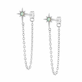 Lolita Opal Stud Drop Earrings