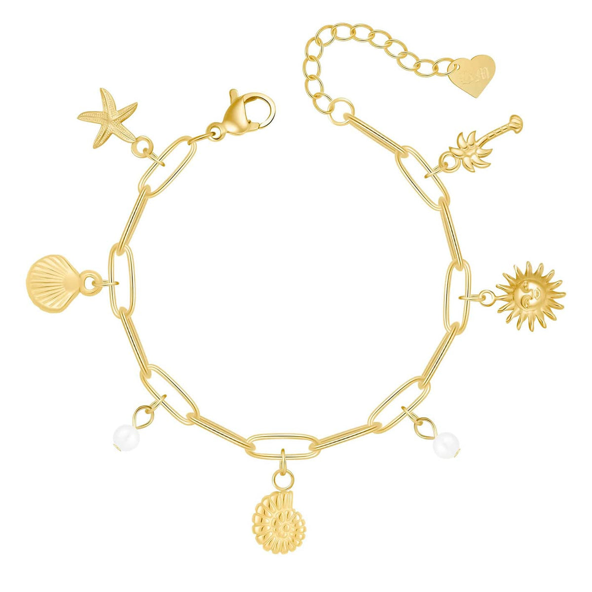 Wanderer Charm Bracelet — Pink Island Bracelets | Tarnish-Free Waterproof Jewellery Australia